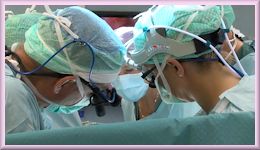 Swedish surgeons performing a uterus transplant operation in September 2012 